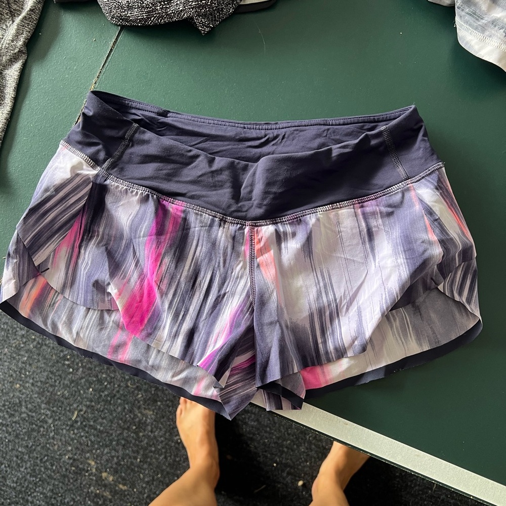 Lululemon Athletica Purple and Pink Athletic Shorts